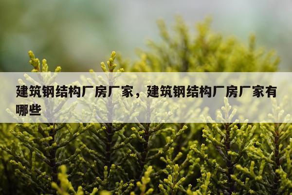 建筑钢结构厂房厂家，建筑钢结构厂房厂家有哪些