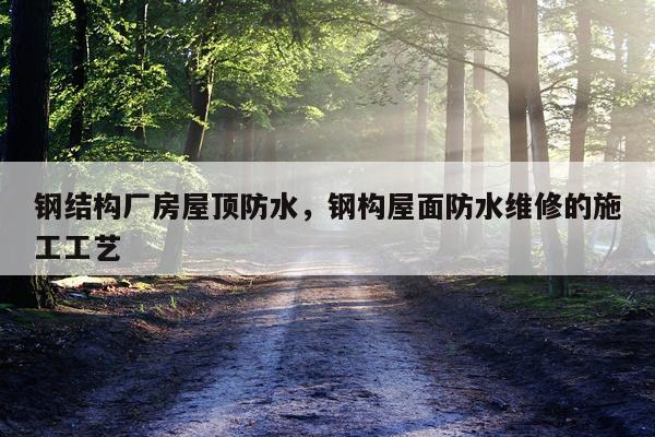 钢结构厂房屋顶防水，钢构屋面防水维修的施工工艺