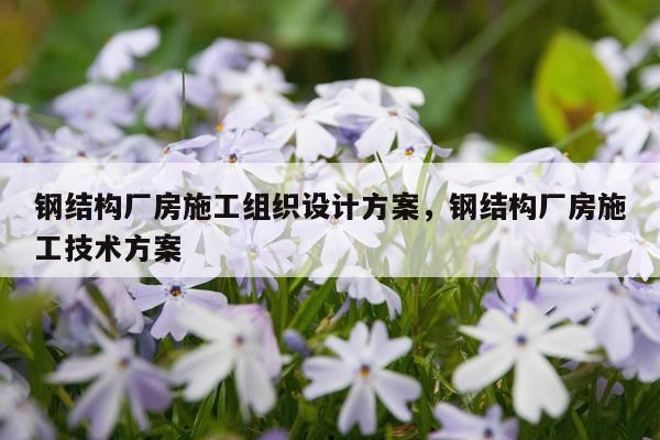 钢结构厂房施工组织设计方案，钢结构厂房施工技术方案