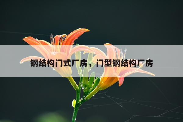 钢结构门式厂房，门型钢结构厂房