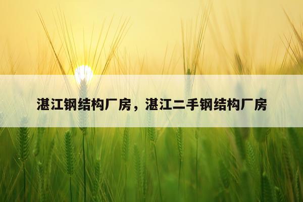 湛江钢结构厂房，湛江二手钢结构厂房