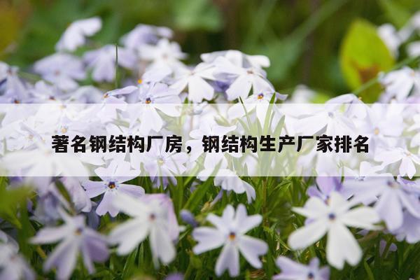 著名钢结构厂房，钢结构生产厂家排名
