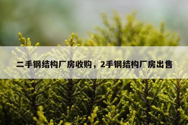 二手钢结构厂房收购，2手钢结构厂房出售