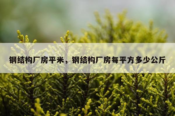 钢结构厂房平米，钢结构厂房每平方多少公斤