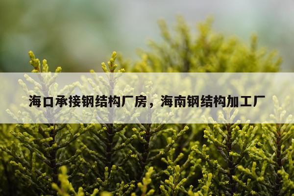 海口承接钢结构厂房，海南钢结构加工厂