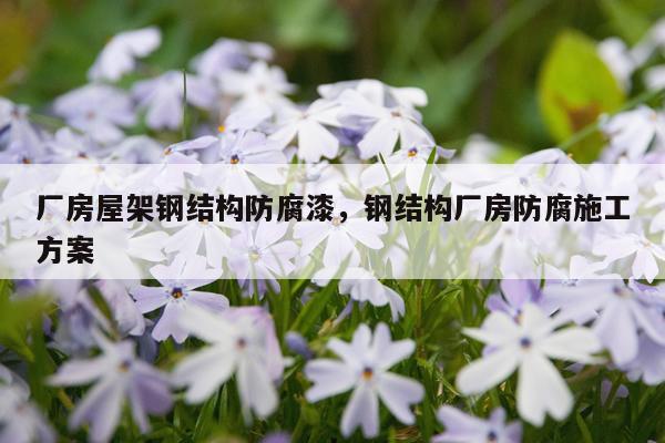 厂房屋架钢结构防腐漆，钢结构厂房防腐施工方案