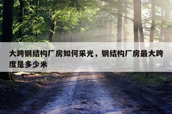 大跨钢结构厂房如何采光，钢结构厂房最大跨度是多少米