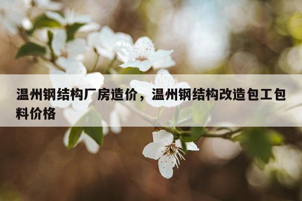 温州钢结构厂房造价，温州钢结构改造包工包料价格