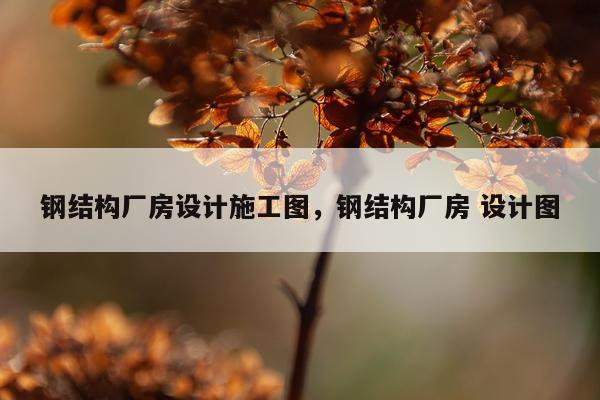 钢结构厂房设计施工图，钢结构厂房 设计图