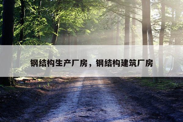 钢结构生产厂房，钢结构建筑厂房