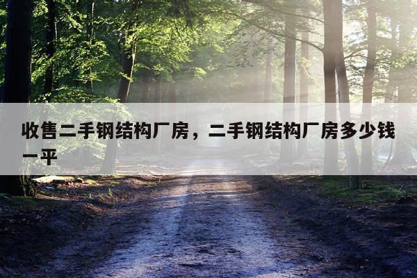 收售二手钢结构厂房，二手钢结构厂房多少钱一平