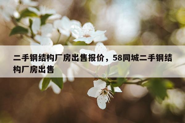 二手钢结构厂房出售报价，58同城二手钢结构厂房出售