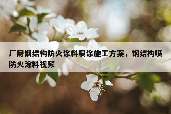 厂房钢结构防火涂料喷涂施工方案，钢结构喷防火涂料视频