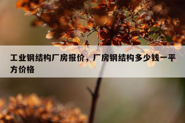 工业钢结构厂房报价，厂房钢结构多少钱一平方价格