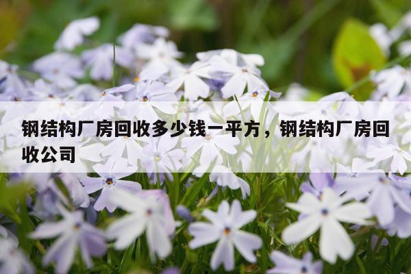 钢结构厂房回收多少钱一平方，钢结构厂房回收公司