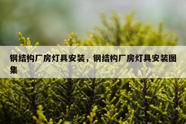钢结构厂房灯具安装，钢结构厂房灯具安装图集