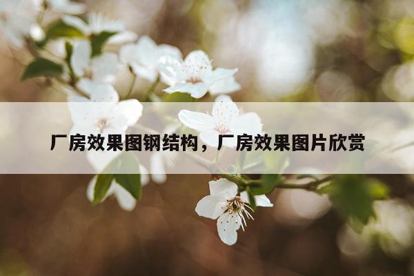 厂房效果图钢结构，厂房效果图片欣赏